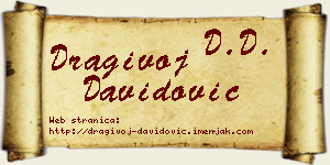 Dragivoj Davidović vizit kartica